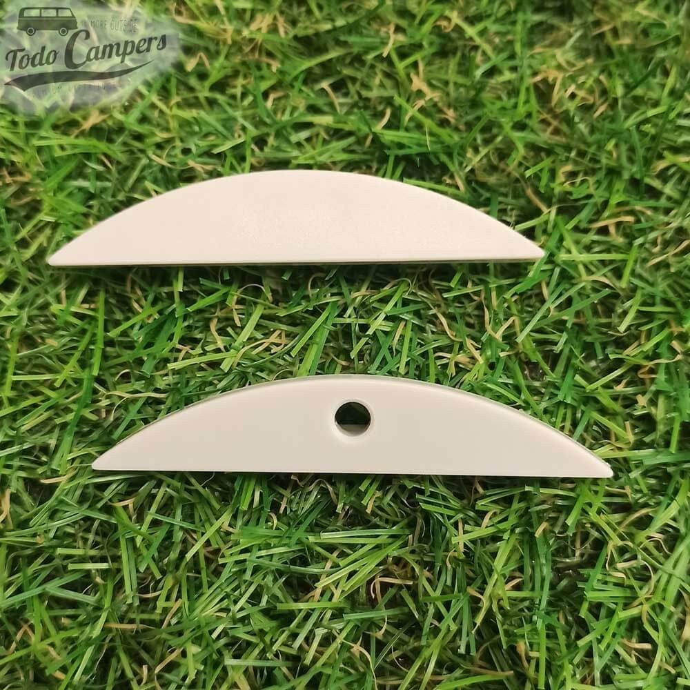 tampas incluídas na calha para led