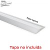 Perfil de aluminio semicircular para iluminación LED - 1,5 metros