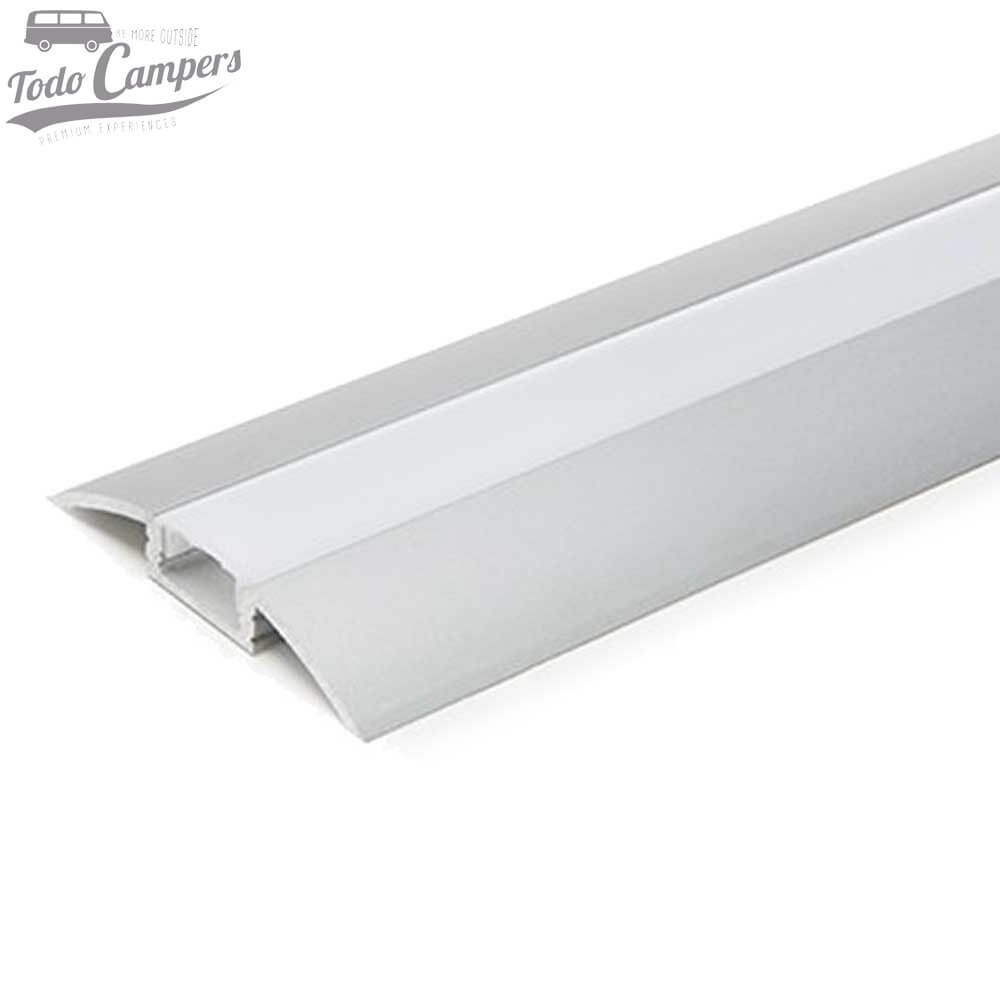 Cubierta opaca para perfil de aluminio semicircular