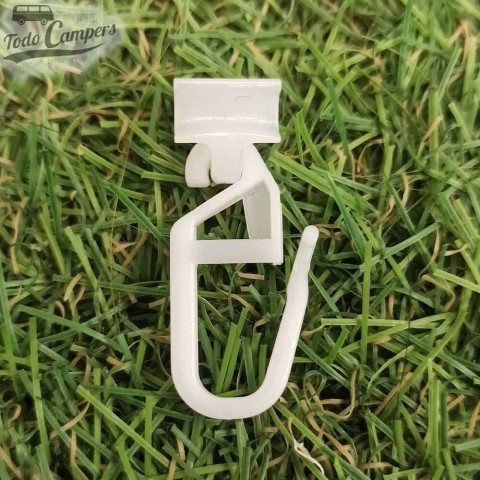 Gancho de cortina para riel