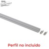 Tapas para perfil encastrable plano de aluminio (no incluido)
