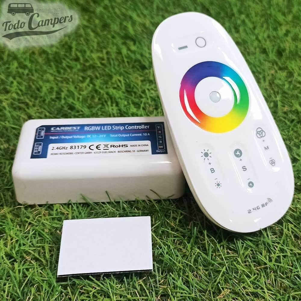 Dimmer com comando à distância Carbest para tira LED RGBW para interior