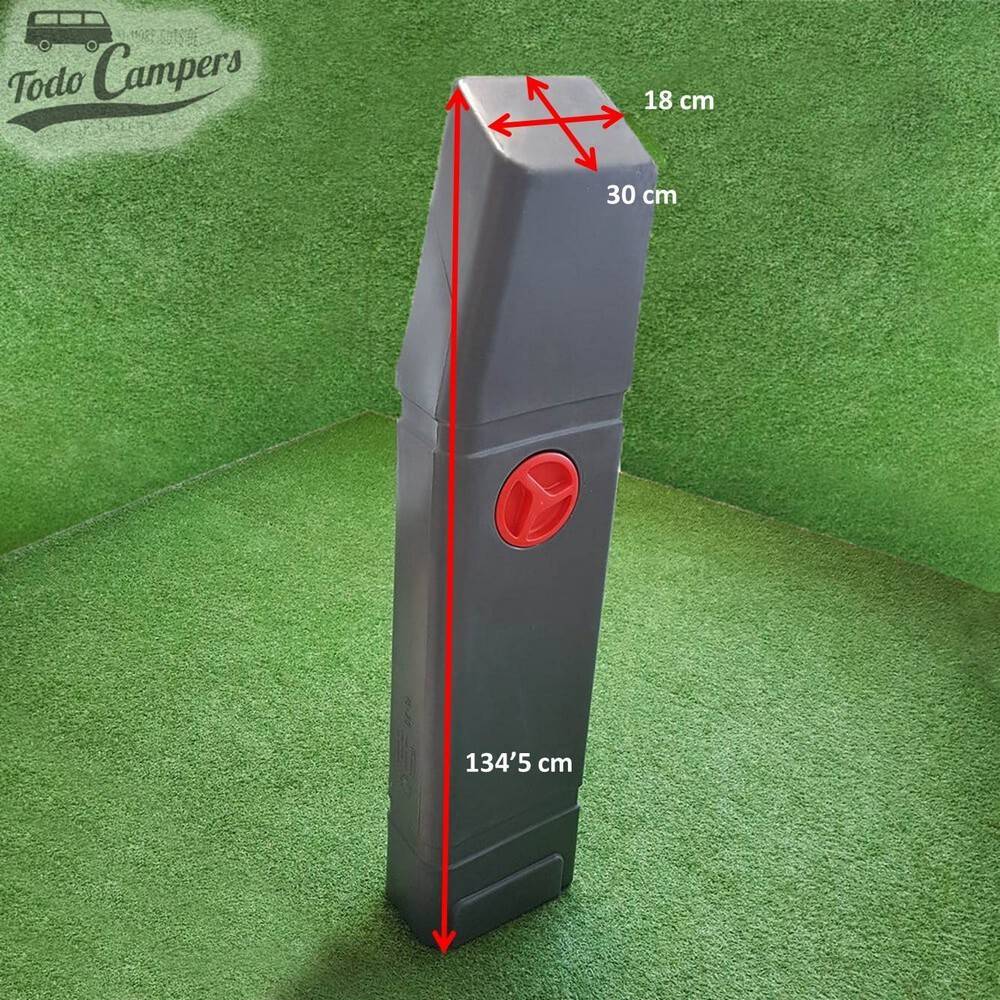 Medidas Depósito de água exterior Volkswagen T3 - 60L. Depósito de águas limpas e cinzentas para a sua carrinha