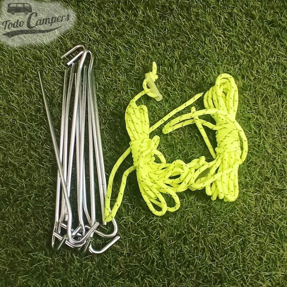 Bolsa de piquetas y vientos fluorescentes