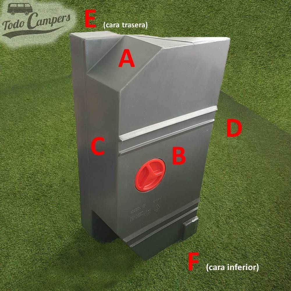 Faces Depósito de água 80L para Ducato, Jumper e Boxer 1994-2006. Depósito de águas limpas e cinzentas para a sua carrinha