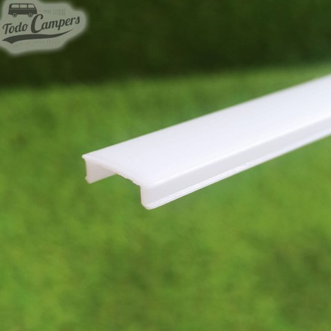 Cubierta opaca para perfil de aluminio semicircular o encastrable plano para tiras LED - 1,5 metros