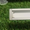 Perfil de aluminio encastrable plano para tira LED.