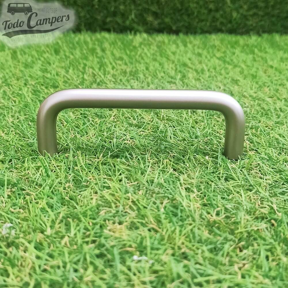 Puxador para gavetas e armários de aço inoxidável - 105 mm
