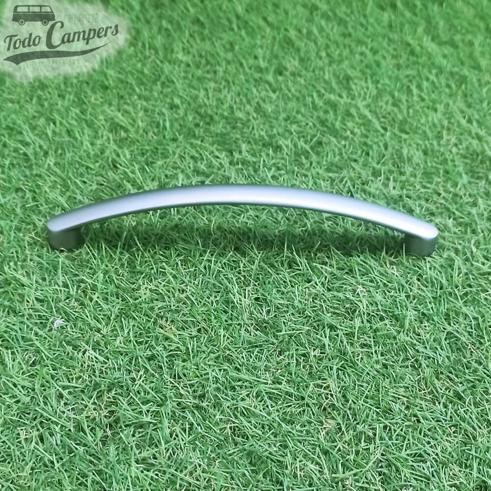 Puxador para portas metálico cor Prata mate - 172 mm