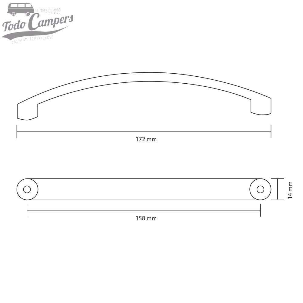 medidas del asa metálica para cajones camper