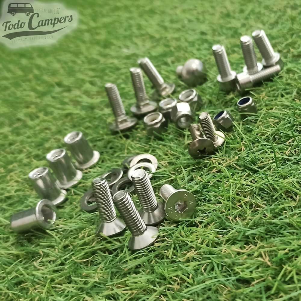 tornillos del soporte de toldo Kit T5, T6 y T6.1 con Multirail Reimo