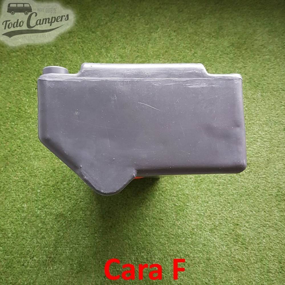 Face F Depósito de água exterior Volkswagen T3 - 45L. Depósito de águas limpas e cinzentas para a sua carrinha