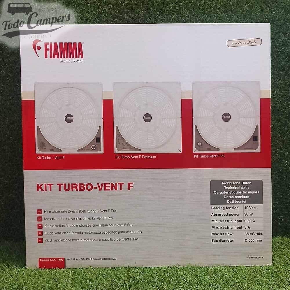 caja del Fiamma Kit Turbo-Vent F Premium