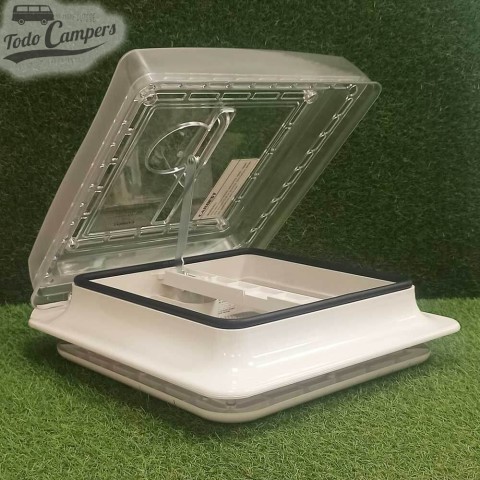 Claraboya Carbest con mosquitera de 28x28 cm - Sin ventilador