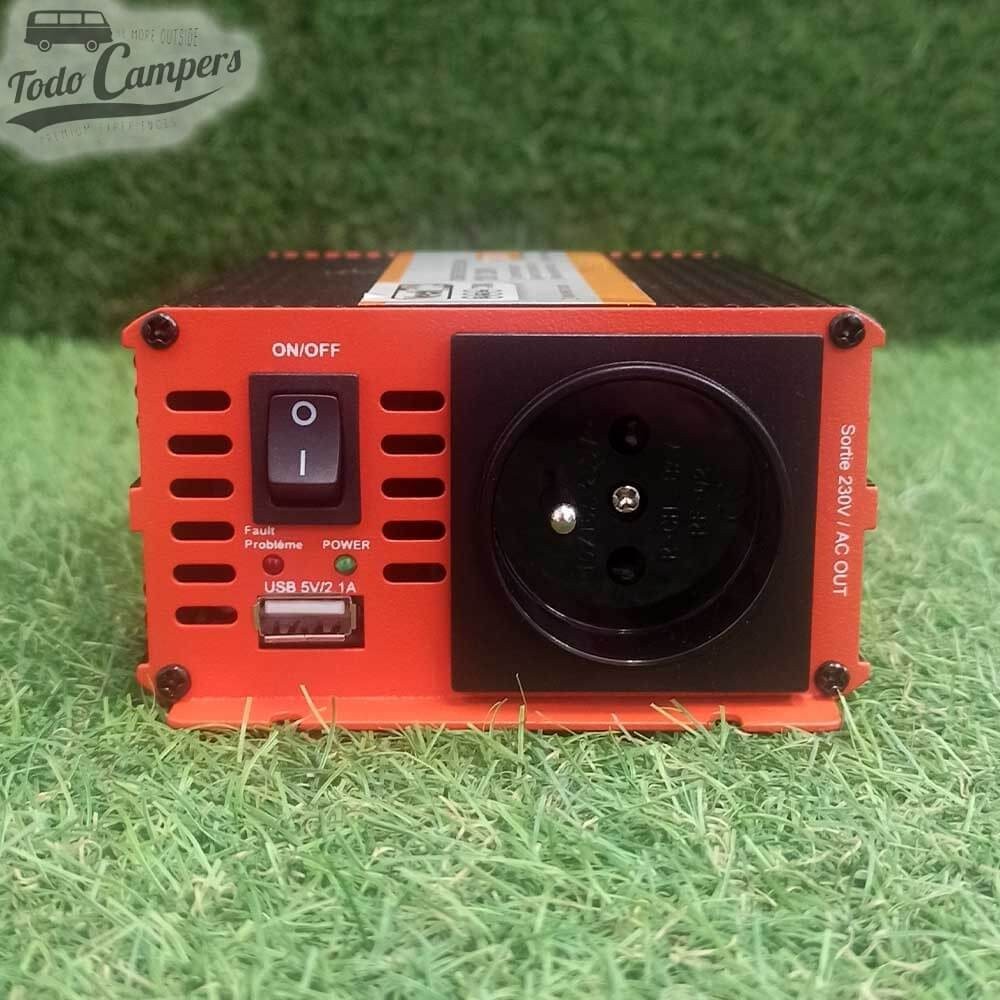 botão on/off e shuko do Inversor de Onda retificada VECHLINE de 300 W