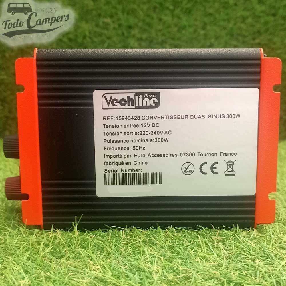 datos técnicos del Inversor de Onda rectificada VECHLINE de 300 W