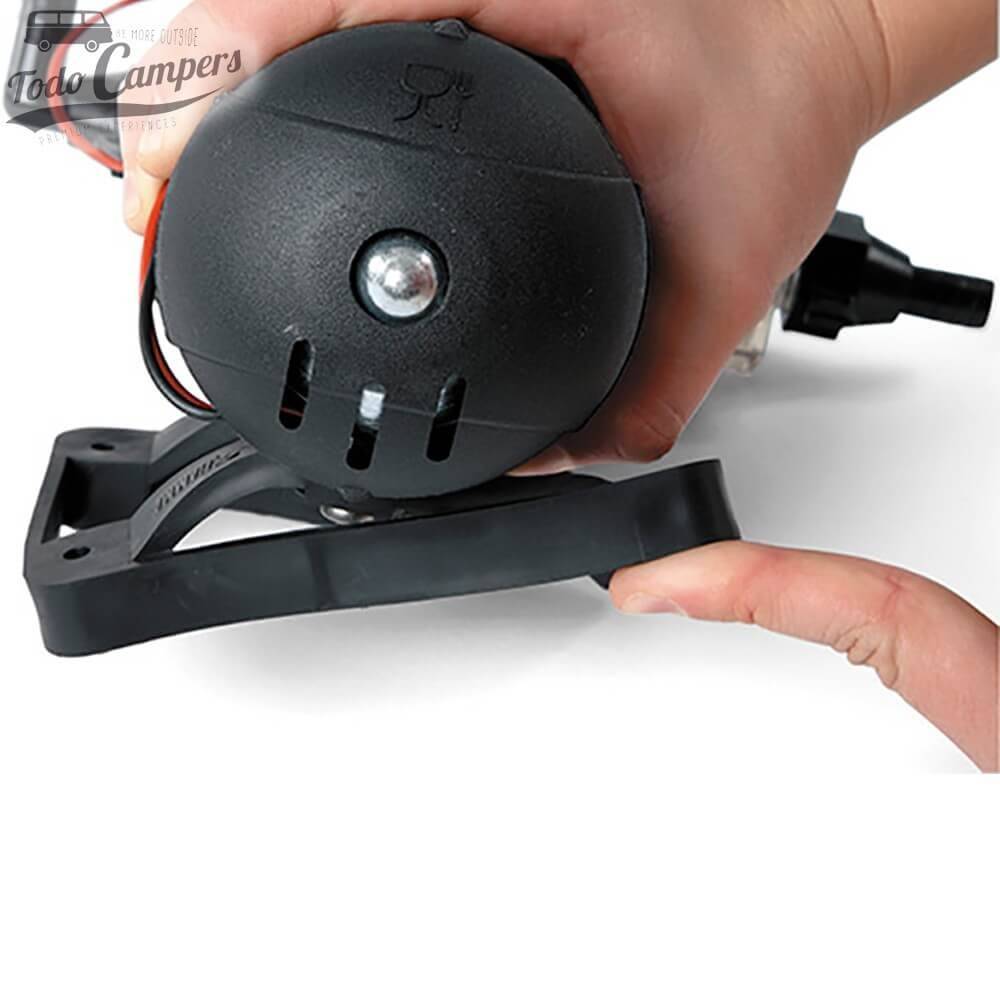 Bomba de Presión Fiamma Aqua 8 - 7 Litros  Vista Lateral. Bomba depósito de aguas limpias camper