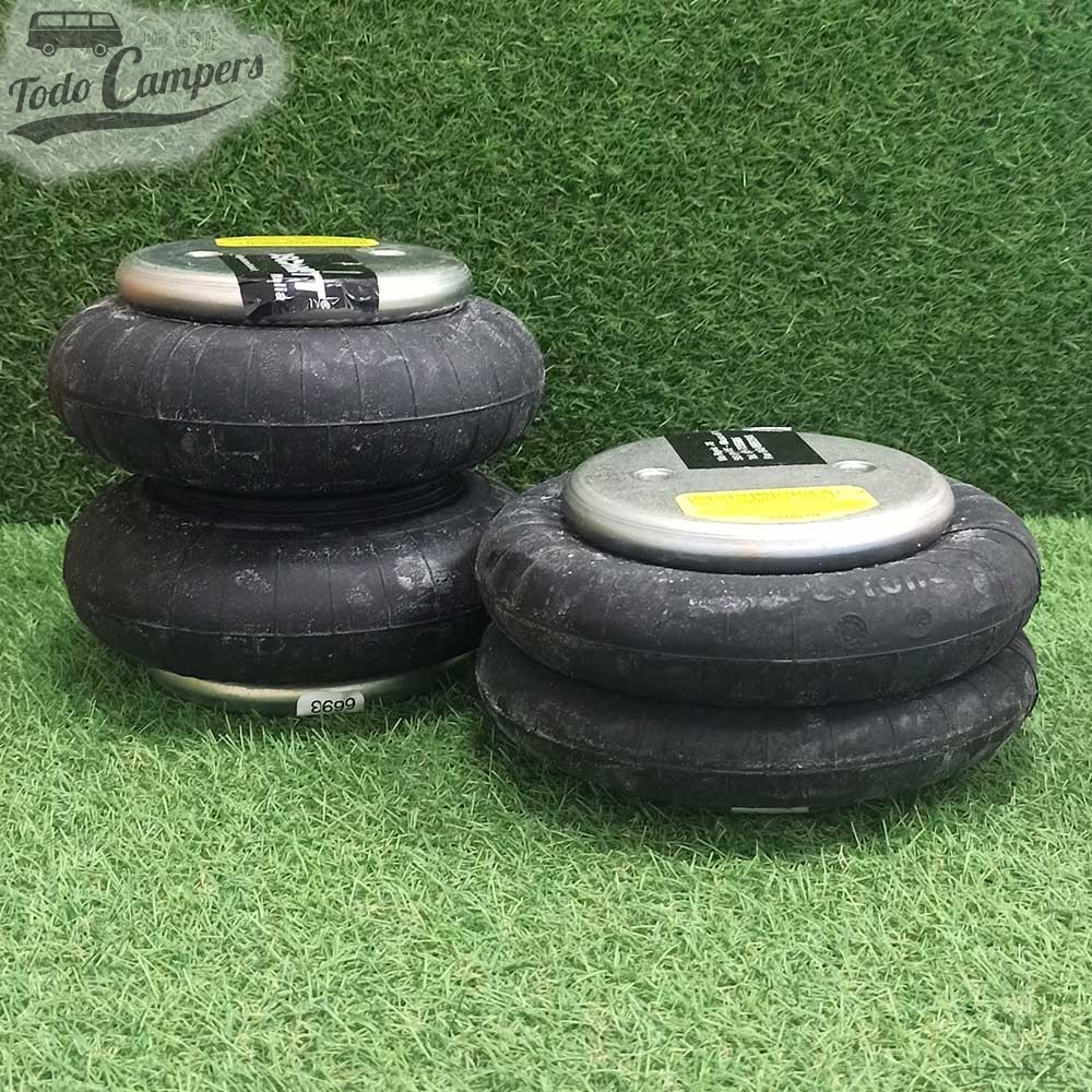 2 balonas a doble pliegue de 8''