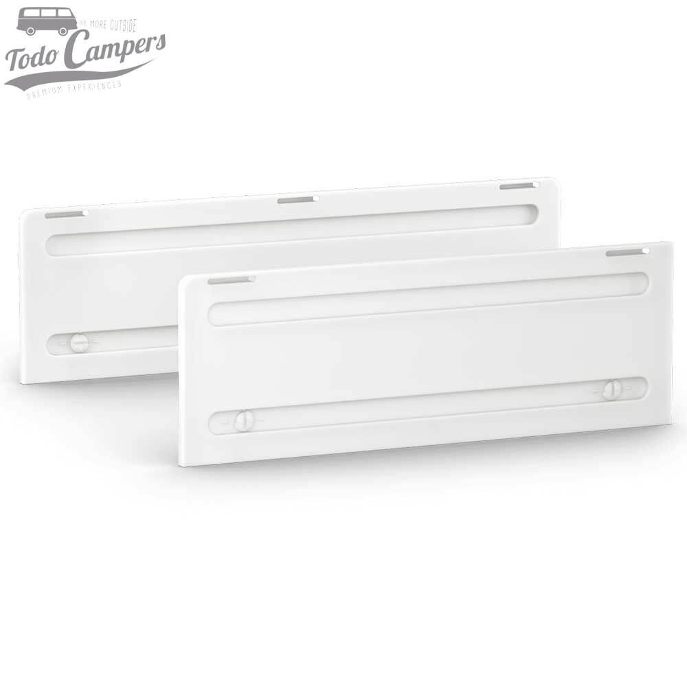 Pack 2 Tapas de invierno de repuesto para las rejillas de ventilación para frigoríficos camper LS 100 y LS 200 - Blanco