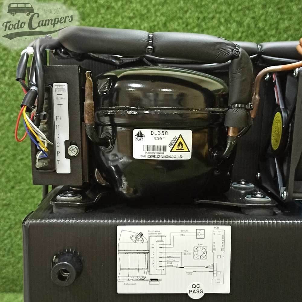 compressor do frigorífico com congelador de 80 litros SVR85.