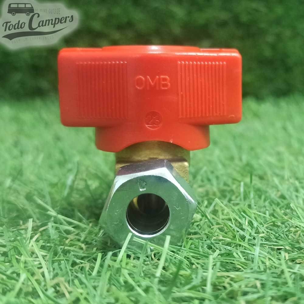 llave de paso para gas con sellado ermeto