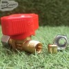 Llave de paso ermeto para tubo de gas 8 mm - 1 vía