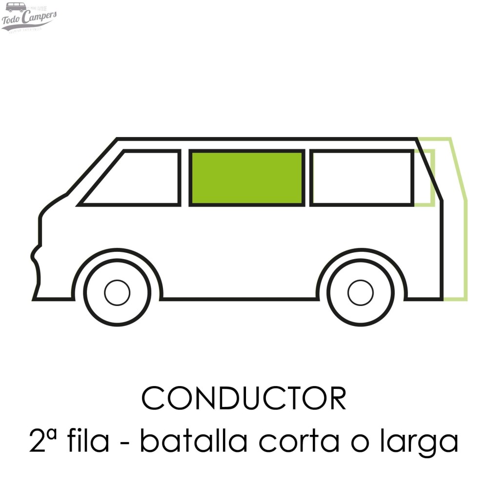 ventana de 2ª fila conductor