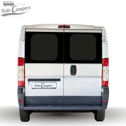 Ventanas fijas de doble puerta trasera (apertura normal 180º) para Ducato, Jumper y Boxer desde 2007 y Movano desde 2021