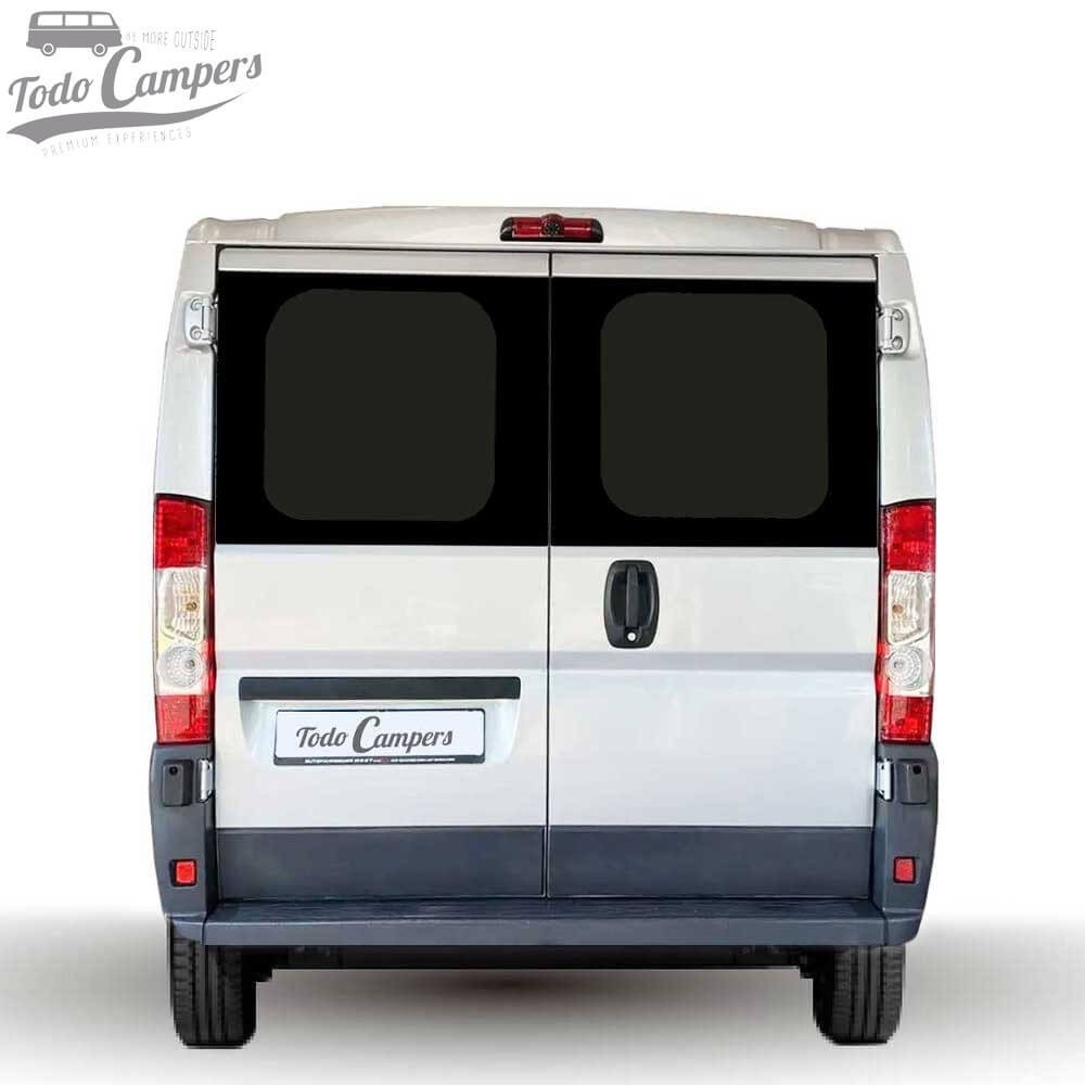 Ventanas fijas de doble puerta trasera (apertura normal 180º) para Ducato, Jumper y Boxer desde 2007 y Movano desde 2021