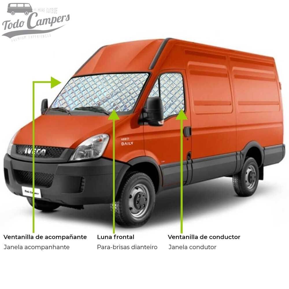 CABINE: 3 peças (para-brisas frontal + janelas de condutor e acompanhante)