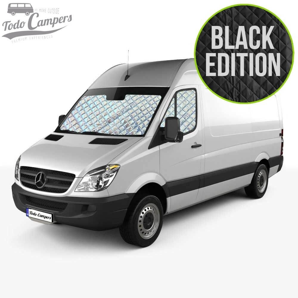 Aislantes térmicos BLACK EDITION Mercedes Sprinter 2006-2018 y VW Crafter 2006-2016 - Cabina