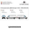 3 piezas DE Aislantes térmicos GREY EDITION Mercedes Sprinter 2006-2018 y VW Crafter 2006-2016