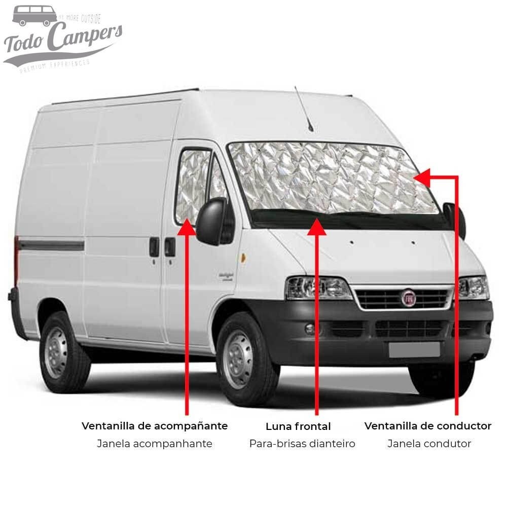 3 piezas (luna frontal + ventanillas de conductor y acompañante) de Ducato X244