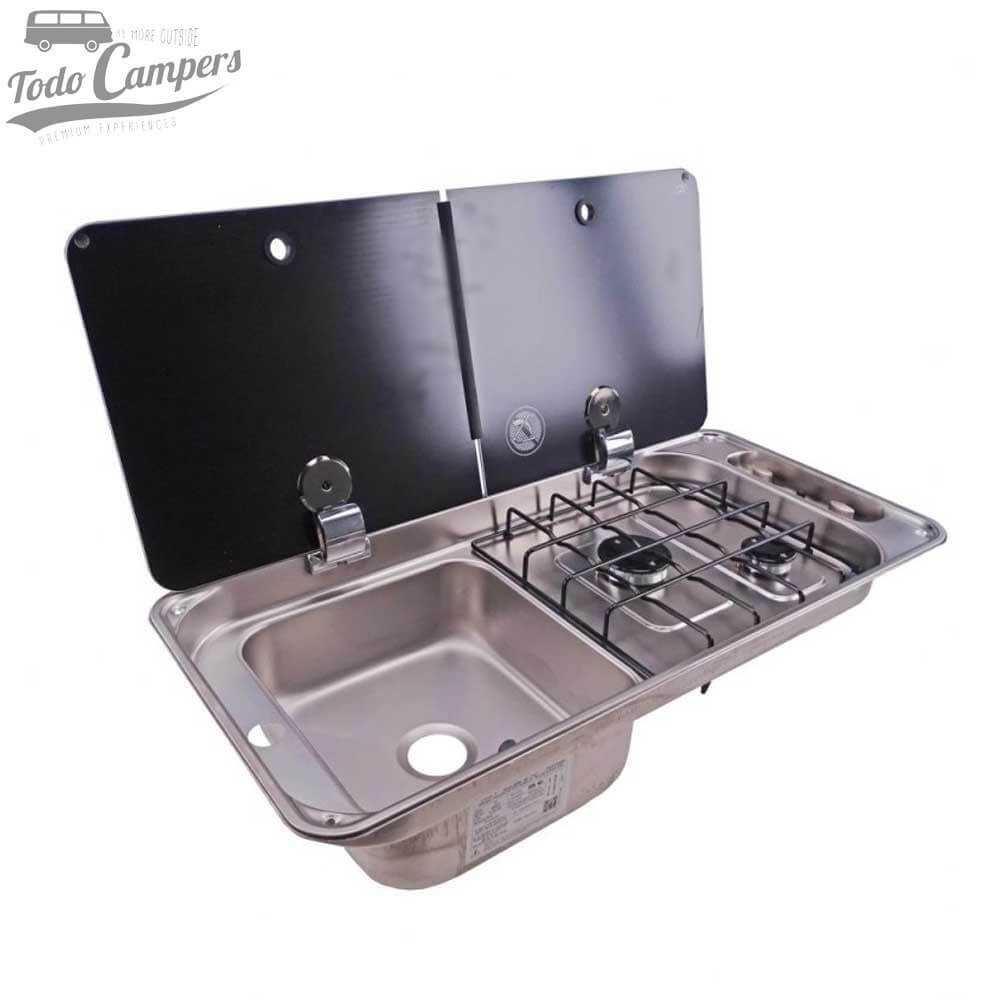 Fregadero-Cocina 2 quemadores CAN FL1402 - Seno lado izquierdo