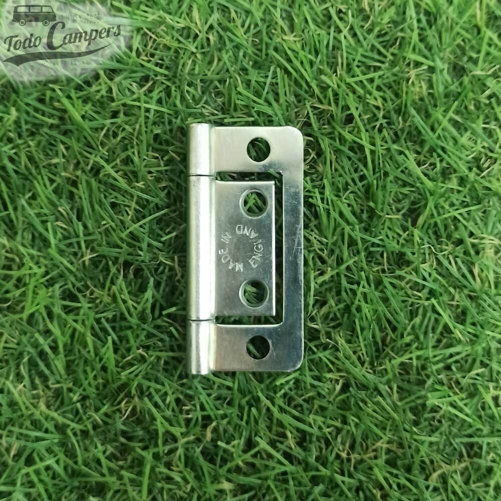 Dobradiça plana de 50 mm galvanizada fechada