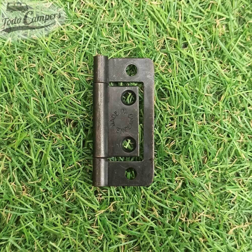 Dobradiça plana de 50 mm polida fechada