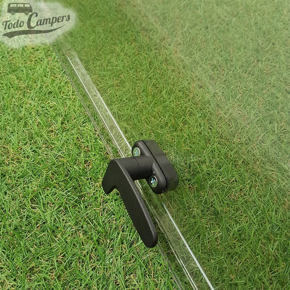 Detalle herraje central para cristal compatible Ventanas Dometic Seitz S3, S4 y S5