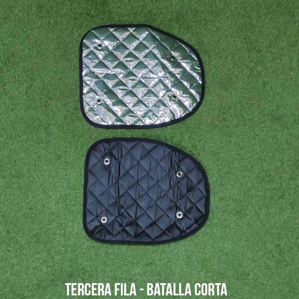 Cortinas térmicas de 3ª fila de modelo curto