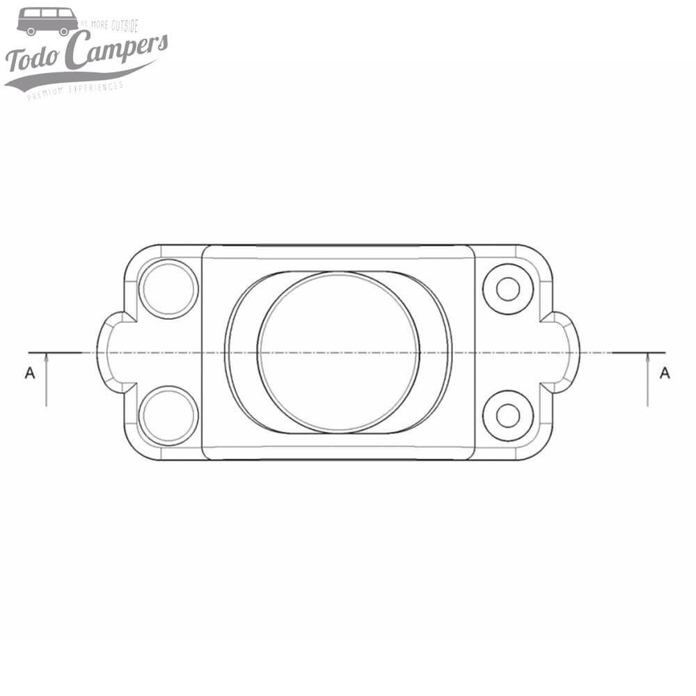 diagrama del Retenedor de puertas magnético