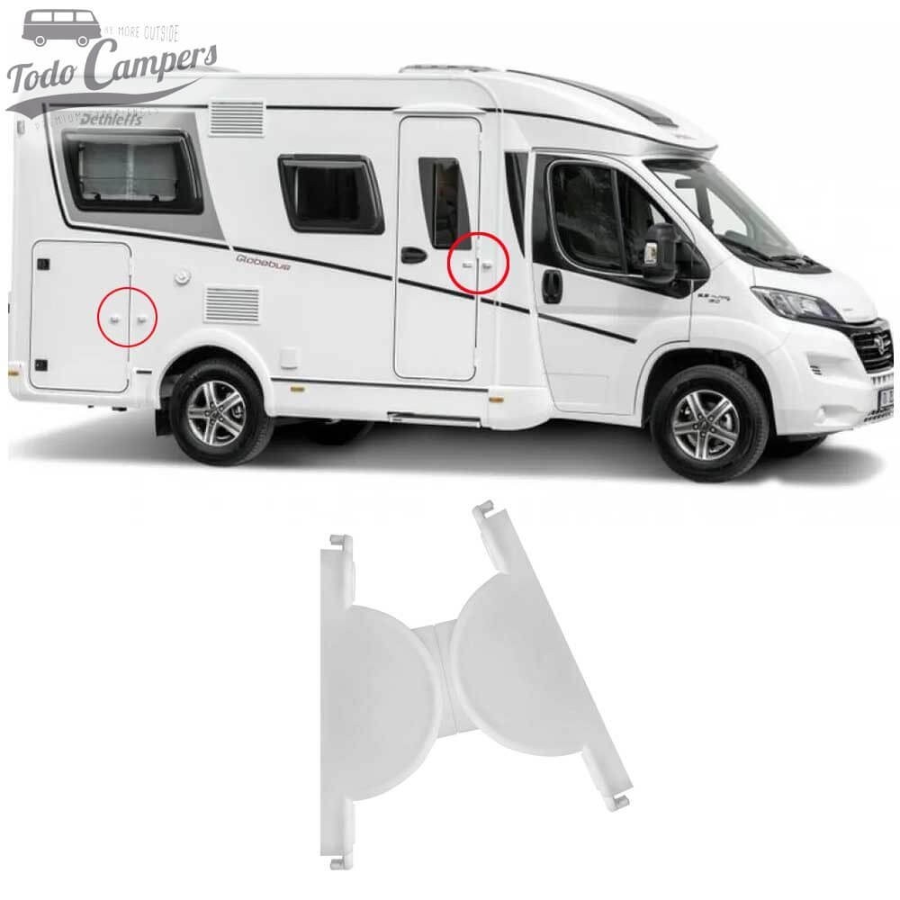 topes magnéticos para sujetar la puerta de tu caravana o portón de servicio y evitar cierres involuntarios.