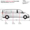 Medidas habitáculo extra-longo Mercedes Vito/Viano