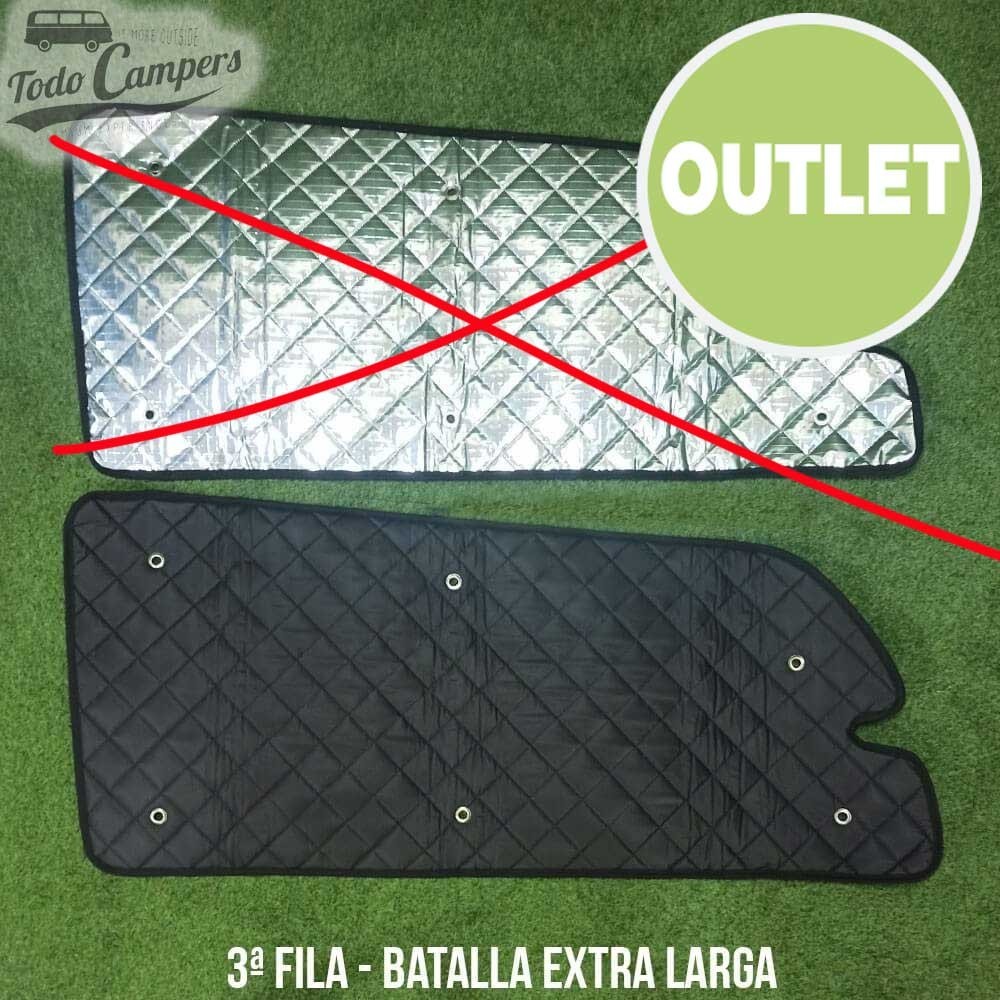 Cortina Isotérmica BLACK EDITION para Mercedes Vito e Viano 2004-2014 - 3ª FILA LADO ACOMPANHANTE