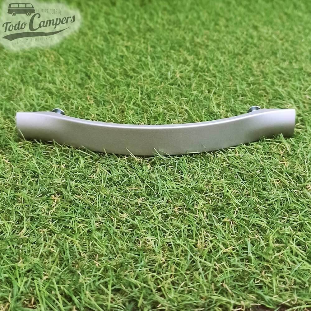 Puxador de zamak para armários e gavetas cor Prata Mate de 170 mm