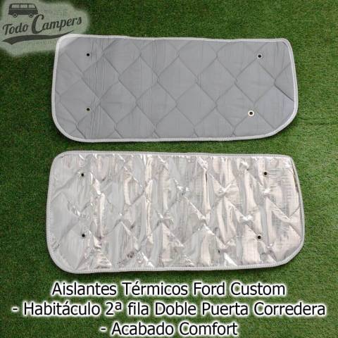 aislante termico ventanas furgoneta habitaculo 2º fila doble puerta corredera acabado comfort ford custom