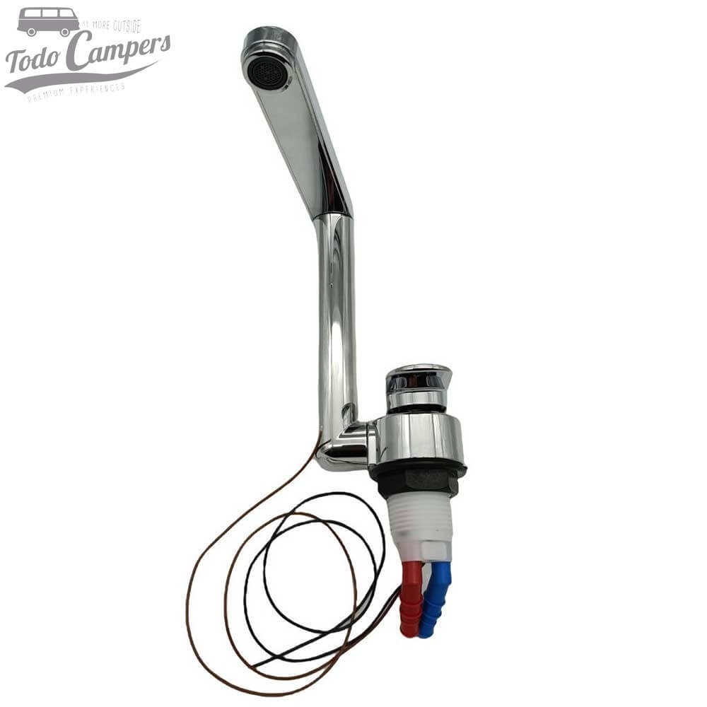 grifo de agua fria y caliente con microinterruptor a 12V.