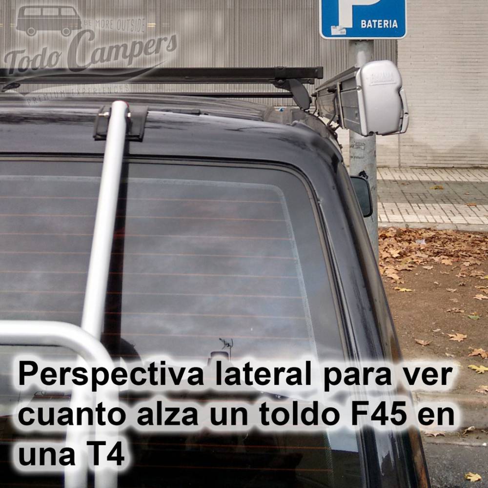 Perspetiva lateral Suporte Toldo Fiamma F45s - Volkswagen T4