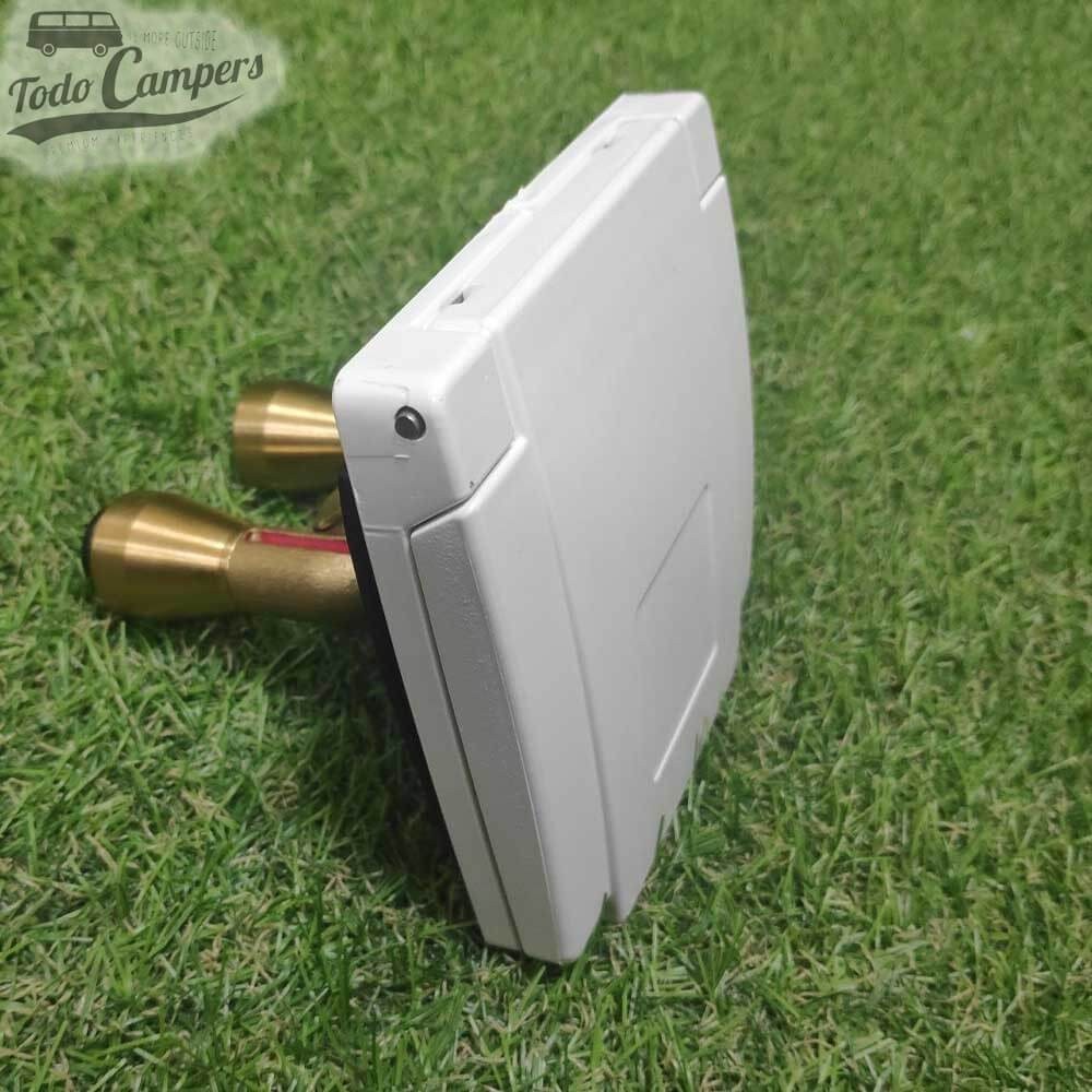 tampa branca da saída exterior de chuveiro de mão com saída John Guest