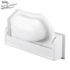 Lavatório rebatível em formato mini de cor branca