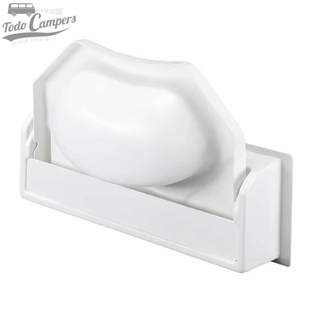 Lavabo abatible en formato mini de color blanco