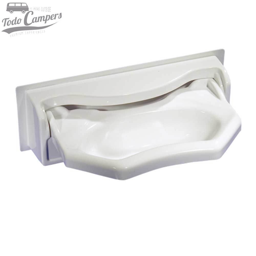 Lavabo plegable fabricado en 2 piezas de plástico polietileno de alta calidad, resistente a los impactos